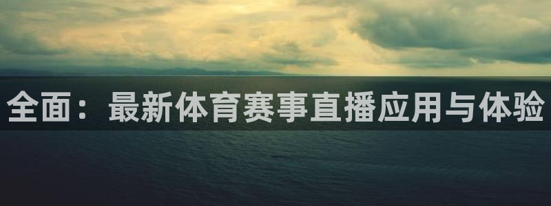 黑白直播体育：全面：最新体育赛事直播应用与体验